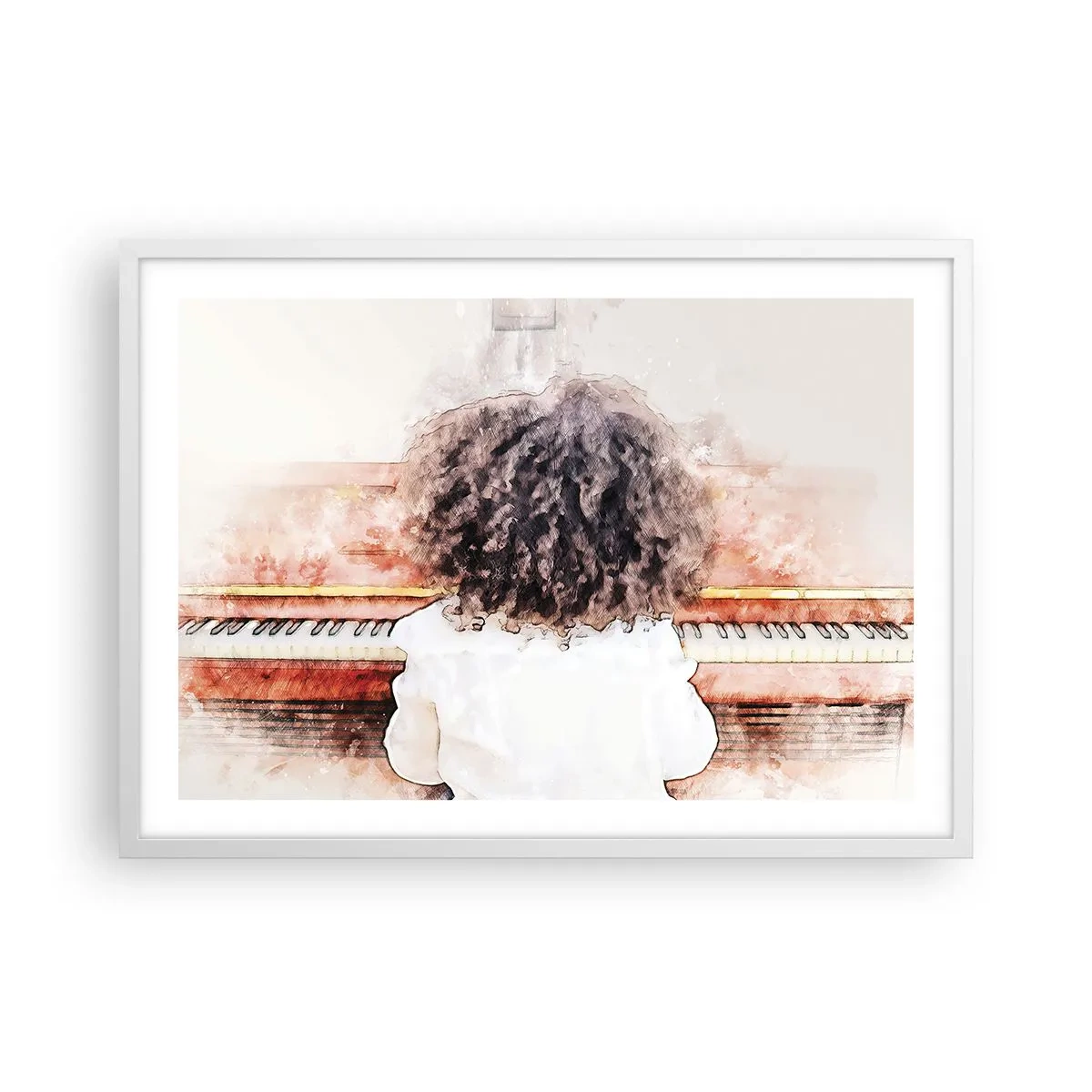 Poster in white frmae - In a New World - 70x50 cm