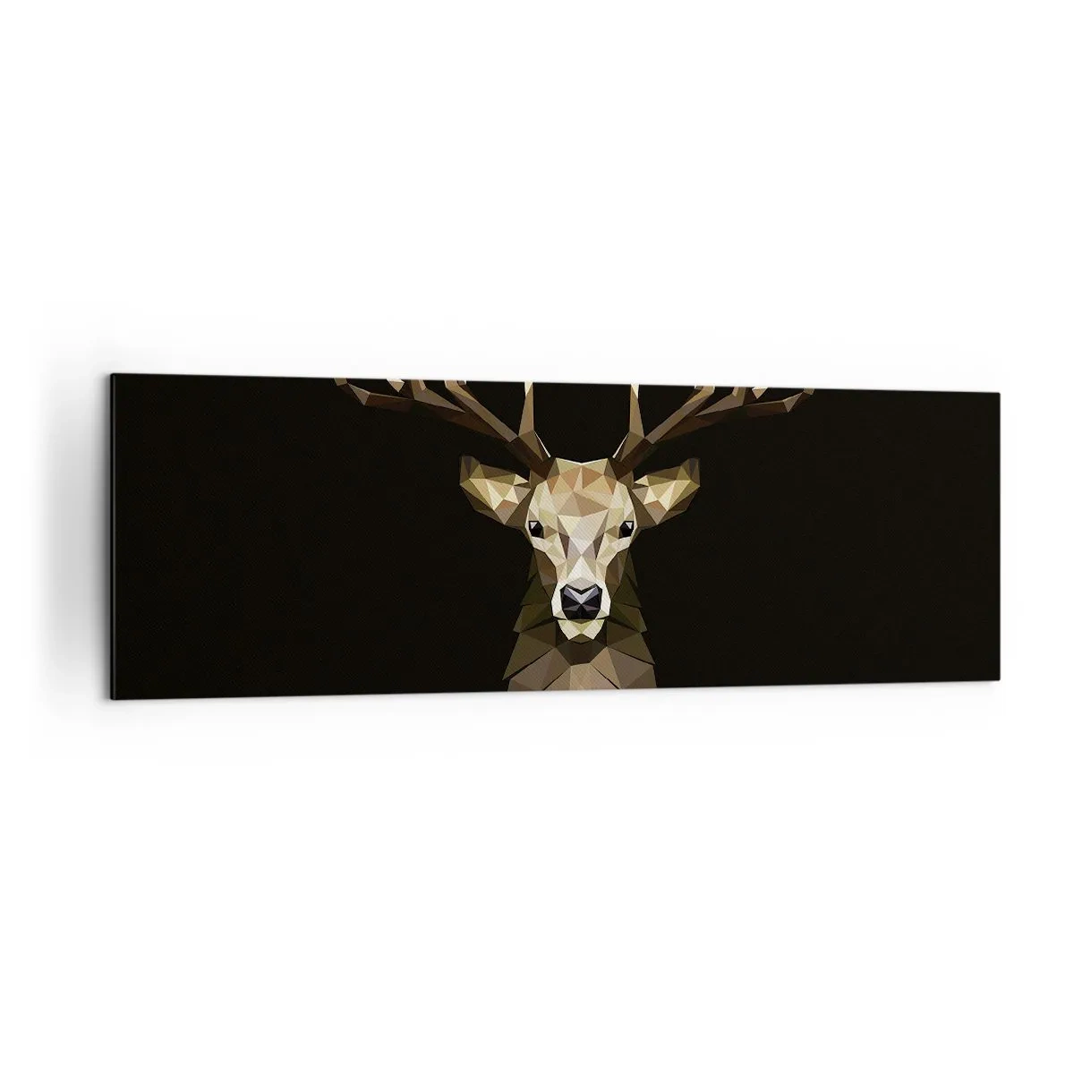 Canvas picture - Cubist Deer - 160x50 cm