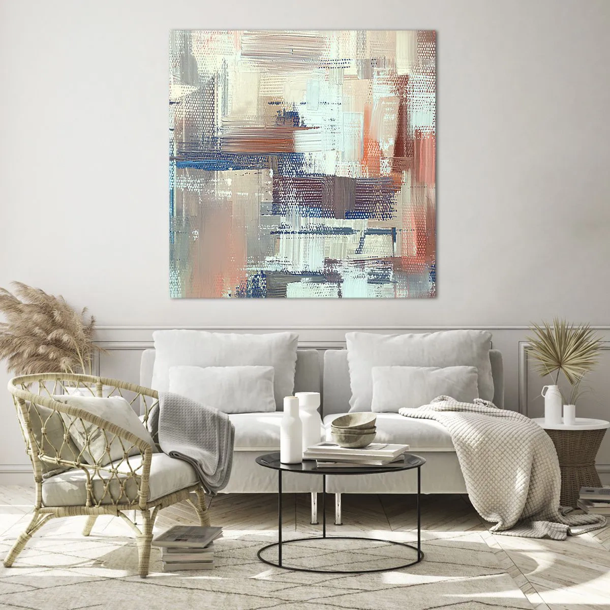 Glass picture - Reaching Light - 40x40 cm