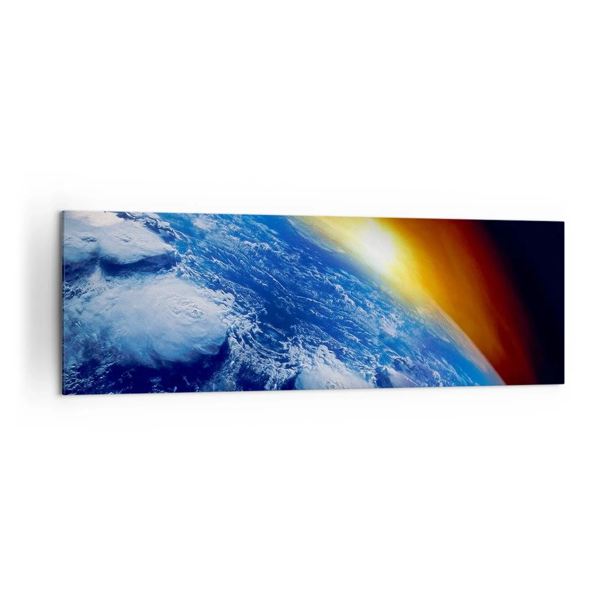 Canvas picture - Sunrise by the Blue Planet - 160x50 cm