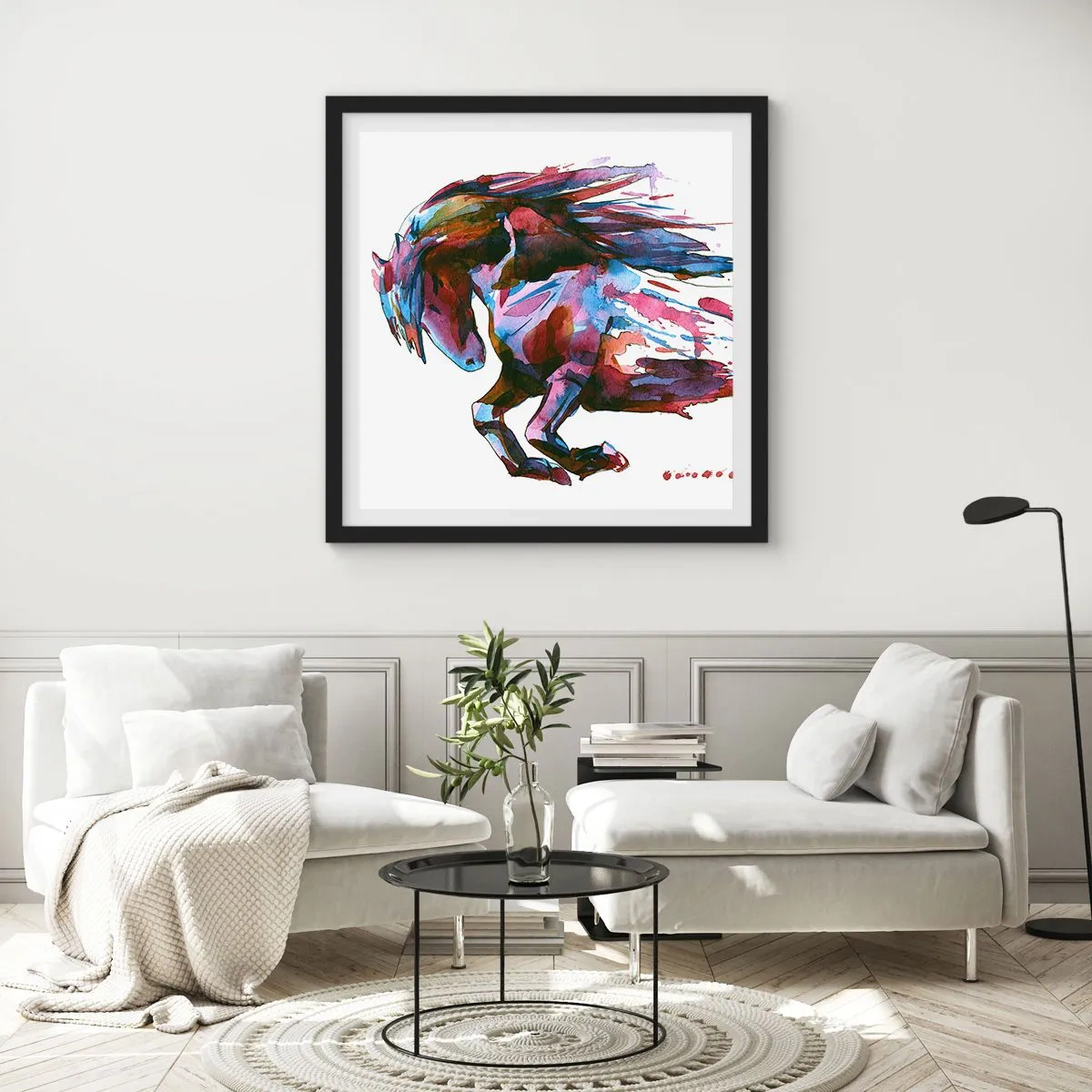 Poster in black frame - In Elation - 40x40 cm