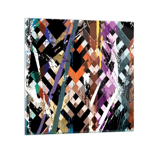 Glass picture - Squared - 60x60 cm