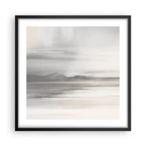 Poster in black frame - Thoughtful Distance - 50x50 cm