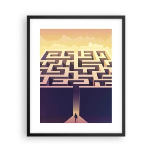 Poster in black frame - Decision Time - 40x50 cm