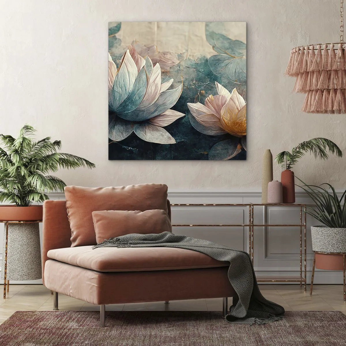 Canvas picture - Stars of the Lake - 50x50 cm