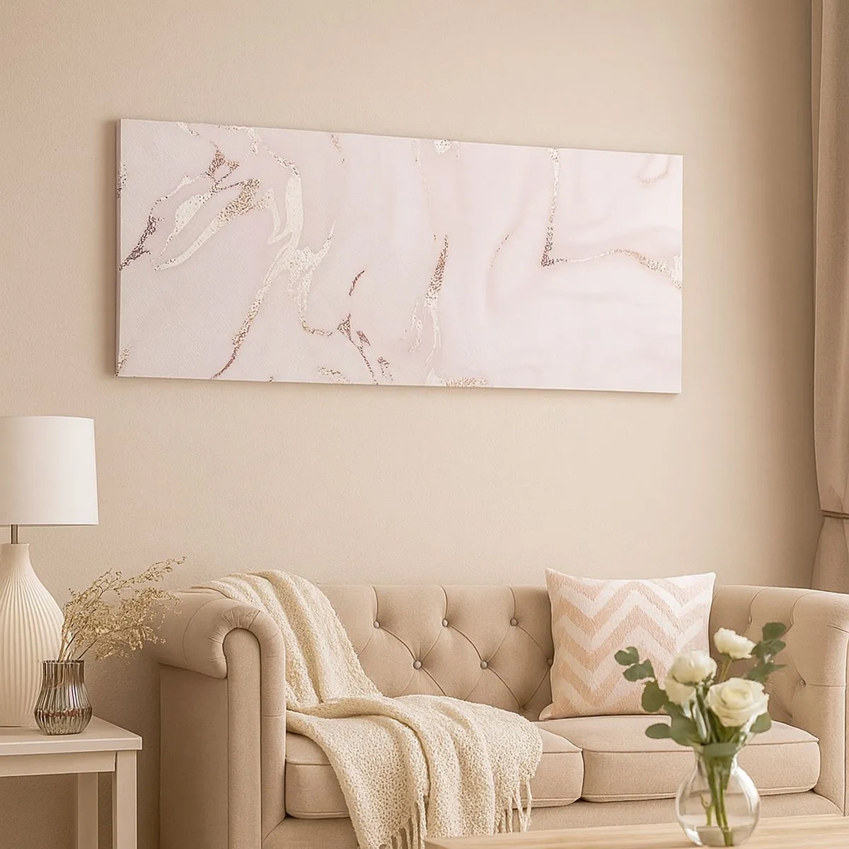 Canvas picture - In Pink - 100x40 cm