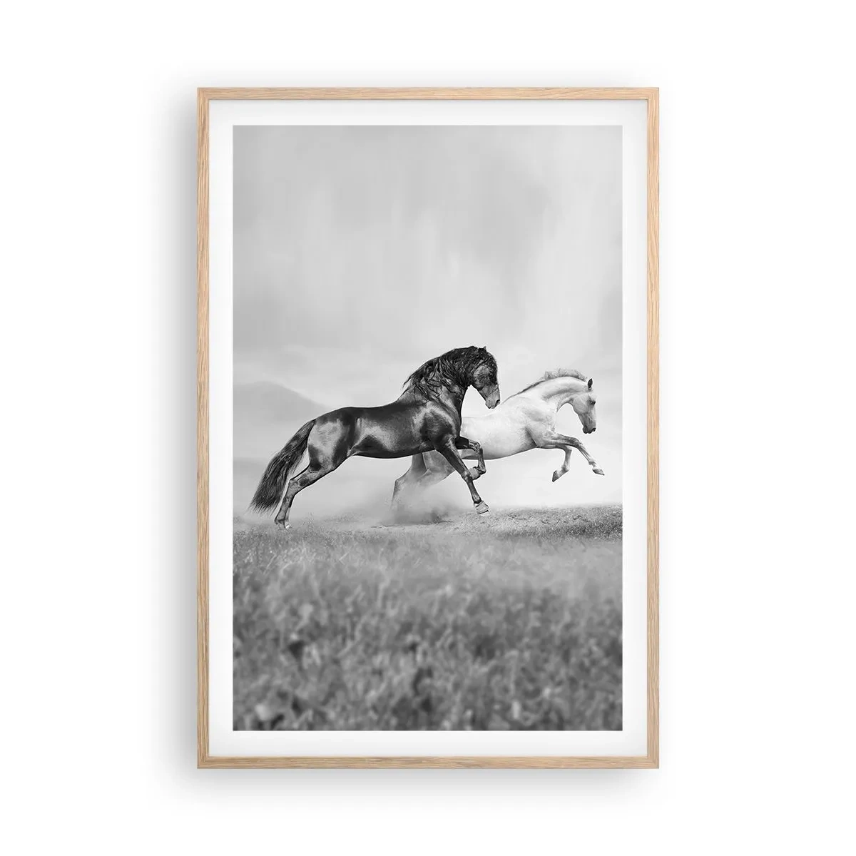 Poster in light oak frame - Angels and Demons - 61x91 cm