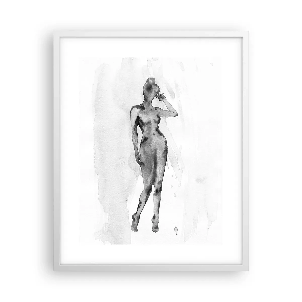 Poster in white frmae - Study of Ideal of Feminity - 40x50 cm