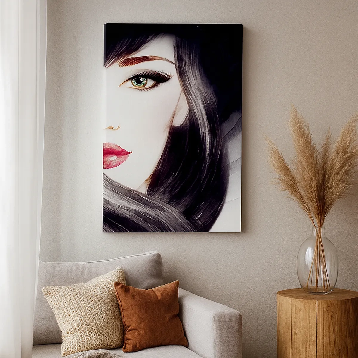 Canvas picture - Sapphire Look - 50x70 cm