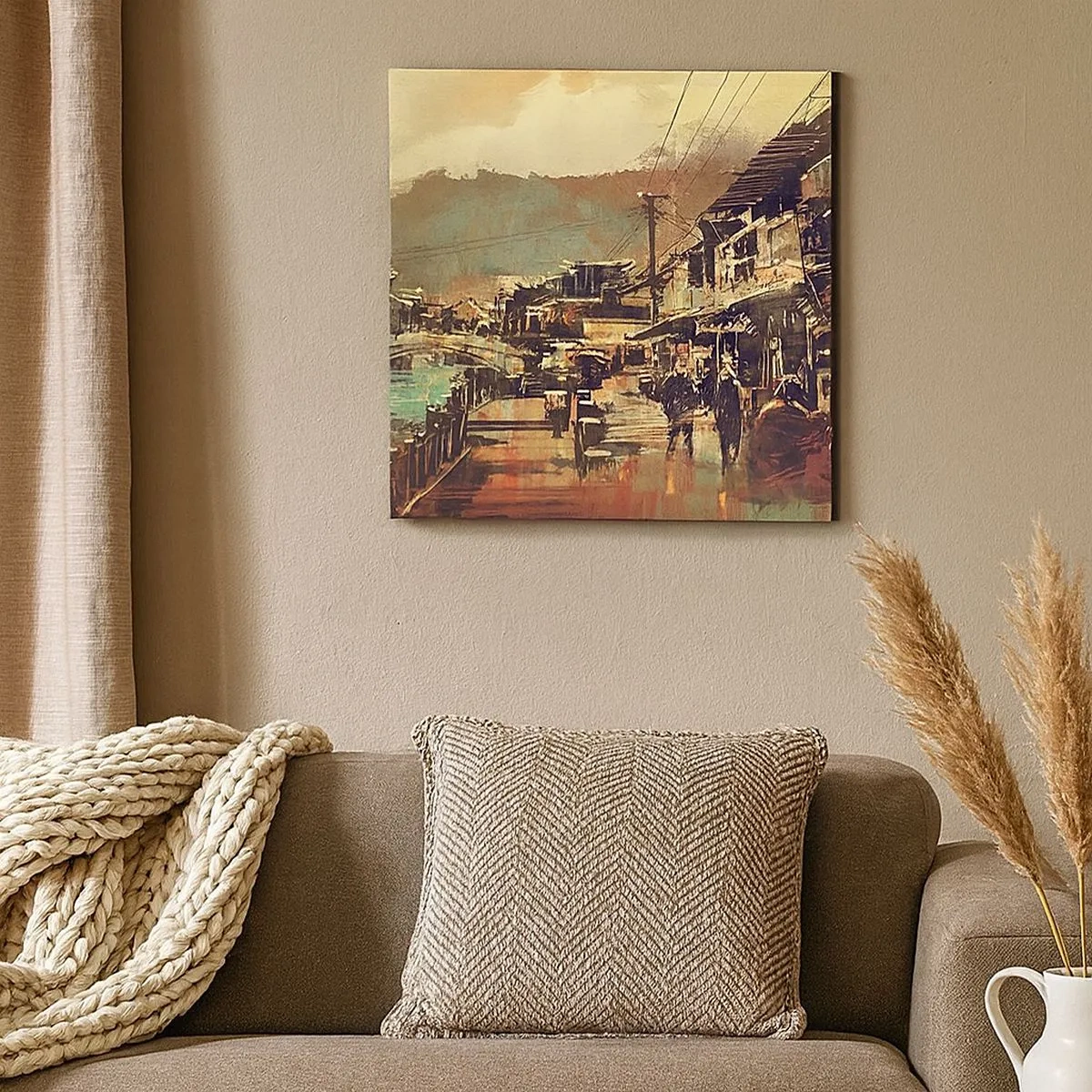 Canvas picture - Life As a Abundance of Greyness - 30x30 cm