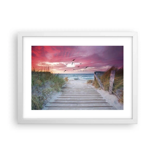 Poster in white frmae - Baltic Impression - 40x30 cm