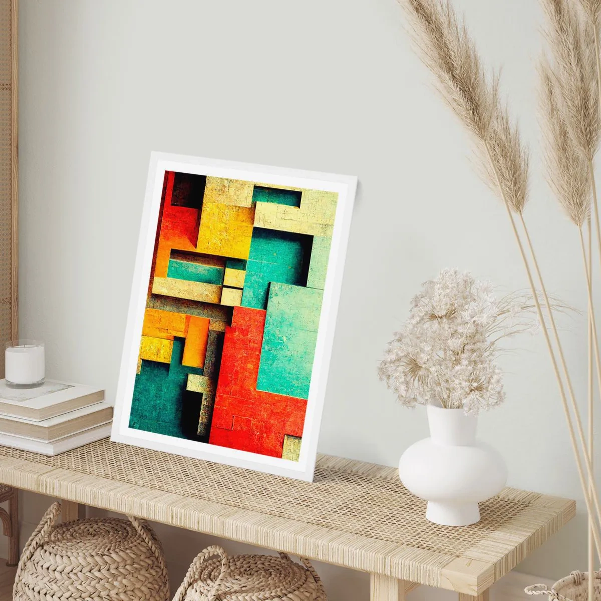 Poster in white frmae - Festival of Right Angles - 61x91 cm