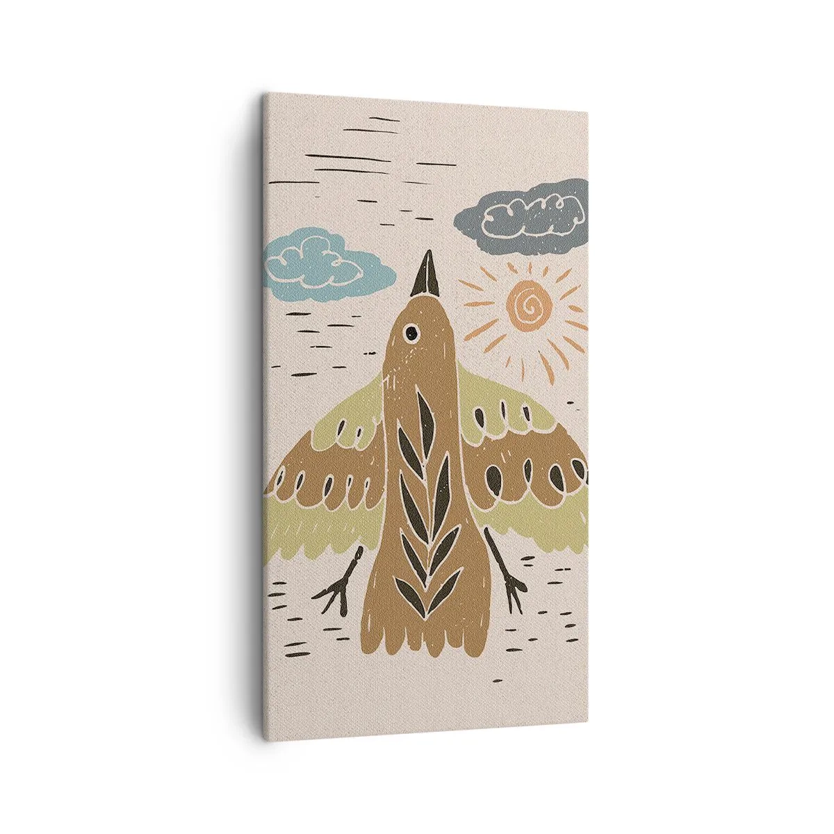 Canvas picture - Joyful Flight - 45x80 cm
