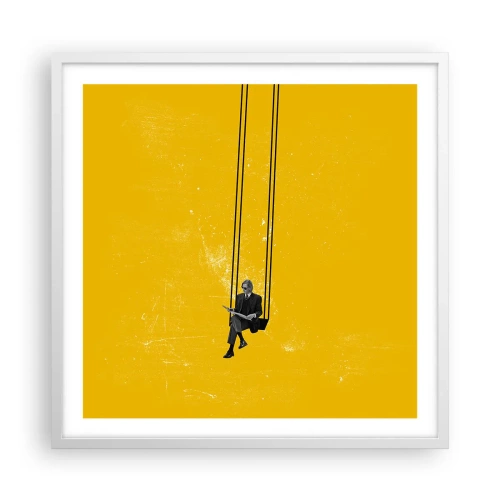 Poster in white frmae - Day as a Any Other - 60x60 cm