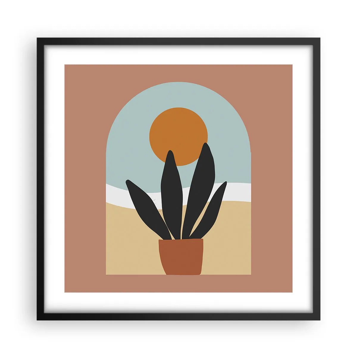 Poster in black frame - Small Joys - 50x50 cm