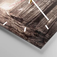 Clock face with lines