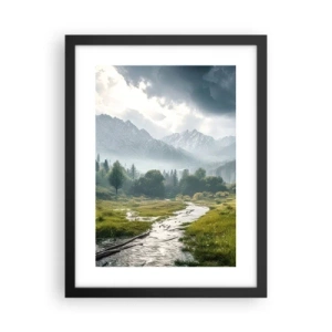 Poster in black frame - There And Back - 30x40 cm