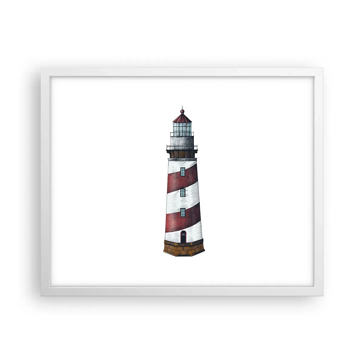 Poster in white frmae - Always on Guard - 50x40 cm