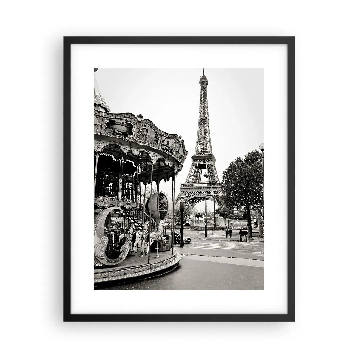Poster in black frame - Such Fun Only in Paris - 40x50 cm