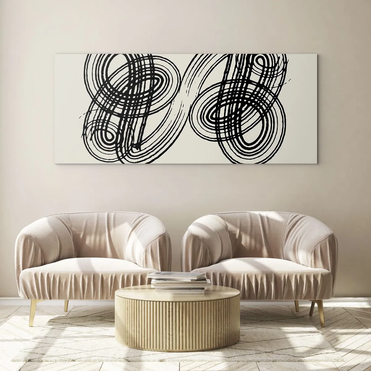 Glass picture - Spontaneous Result - 100x40 cm