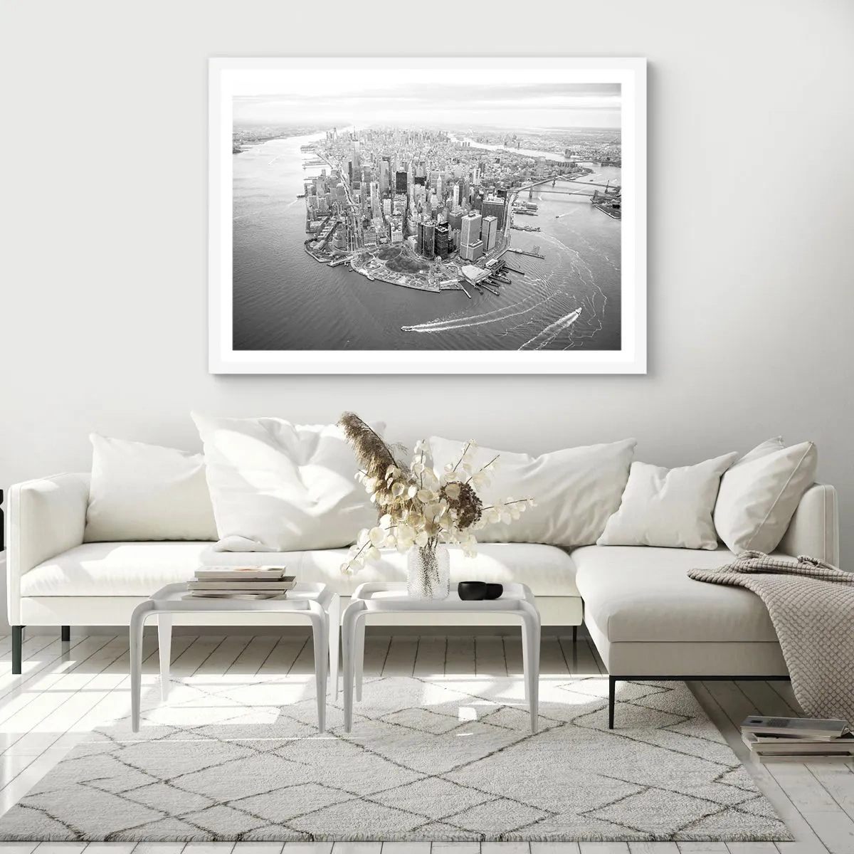 Poster in white frmae - How Not to Love It? - 100x70 cm