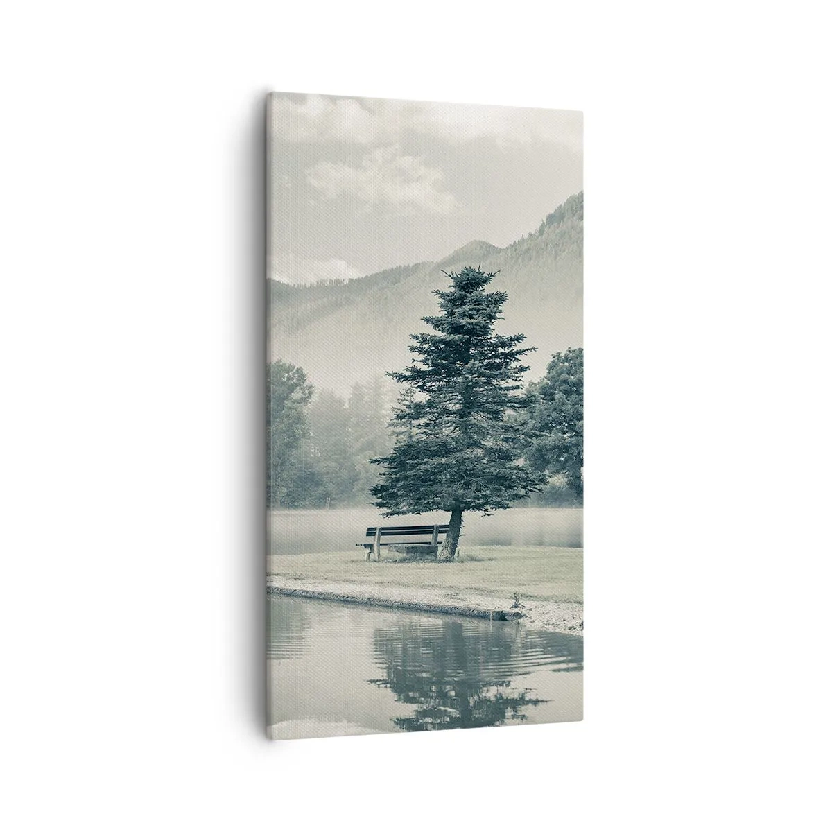 Canvas picture - Lake Is Still Asleep - 55x100 cm
