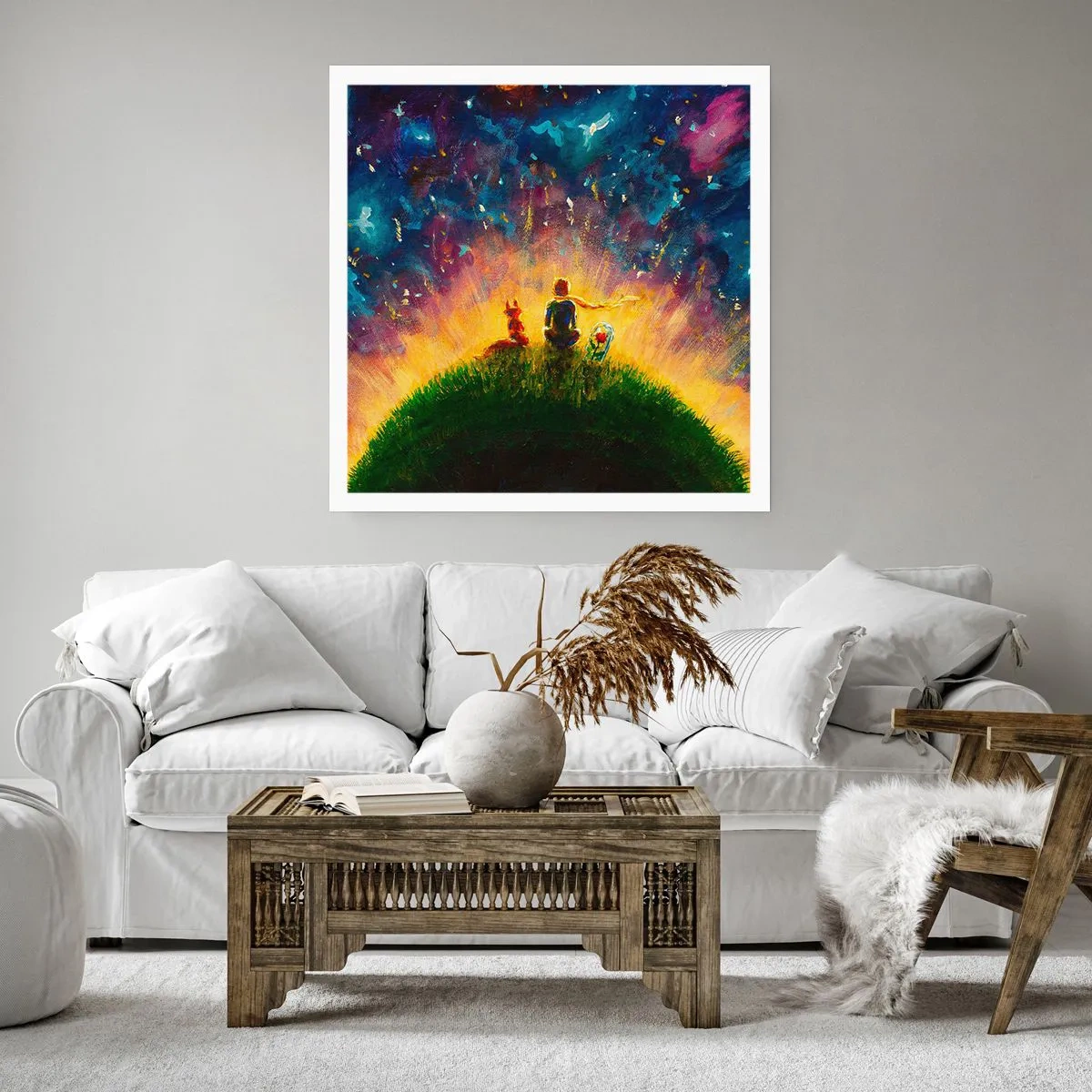 Poster - Love and Friendship - Whole World - 40x40 cm