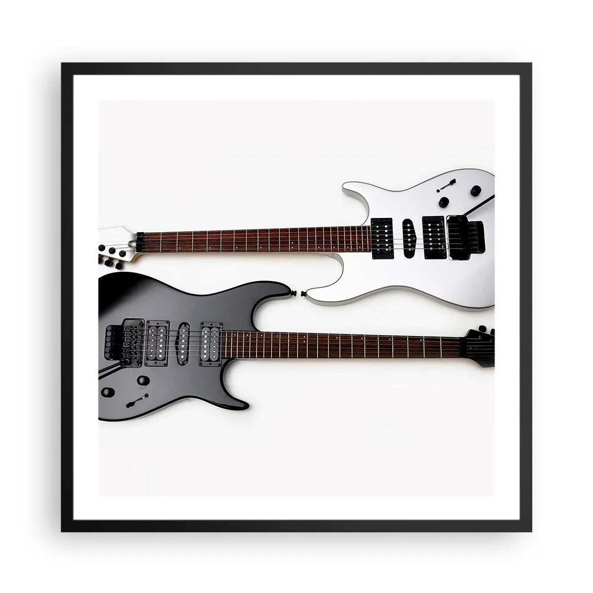 Poster in black frame - Harmony of Shapes - 60x60 cm