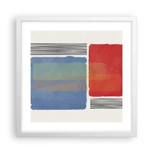 Poster in white frmae - Spirit and Letter of Geometry - 40x40 cm