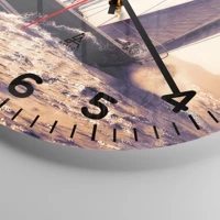 Clock face with numbers