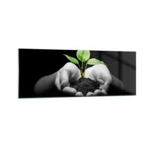 Glass picture - I Love Nature, I Protect It - 140x50 cm