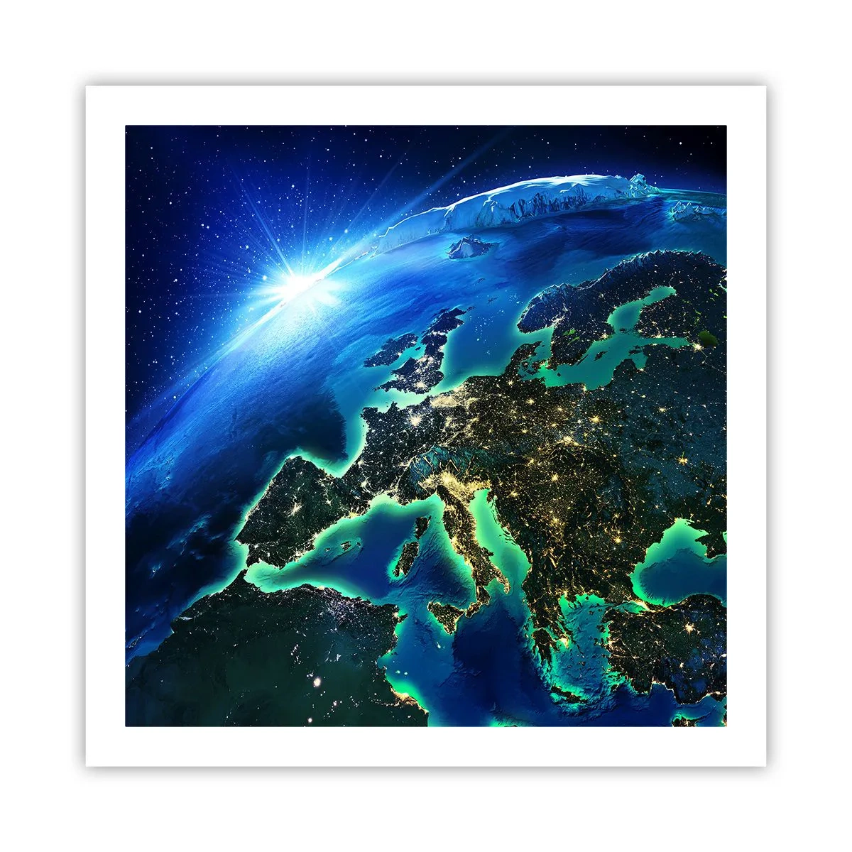 Poster - Sparkling Europe - 60x60 cm