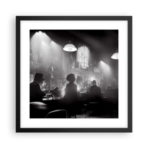 Poster in black frame - In Jazz Ambiance - 40x40 cm