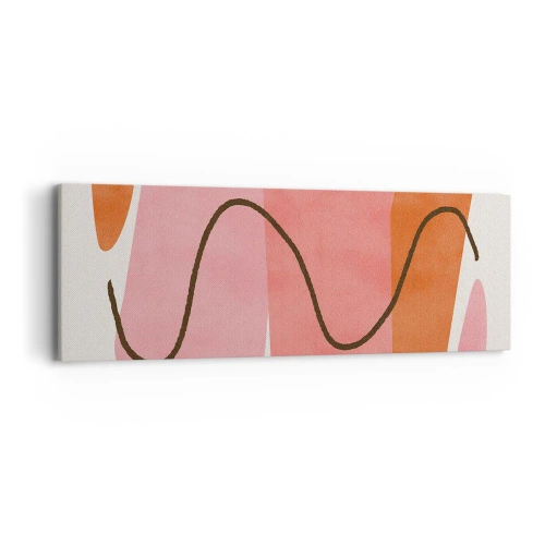 Canvas picture - Gentle Movement of forms - 90x30 cm