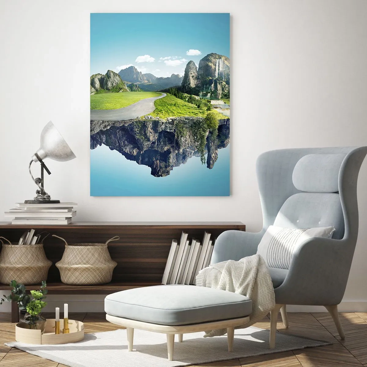 Glass picture - Fantastic Island - 80x120 cm