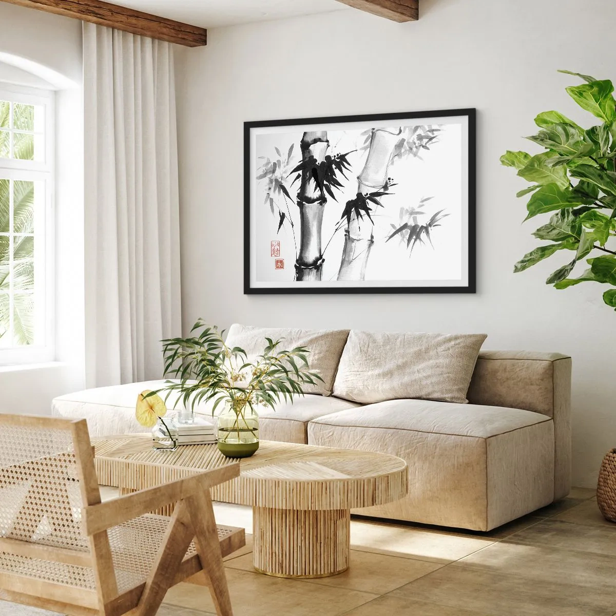 Poster in black frame - Close-up to the Orient - 70x50 cm