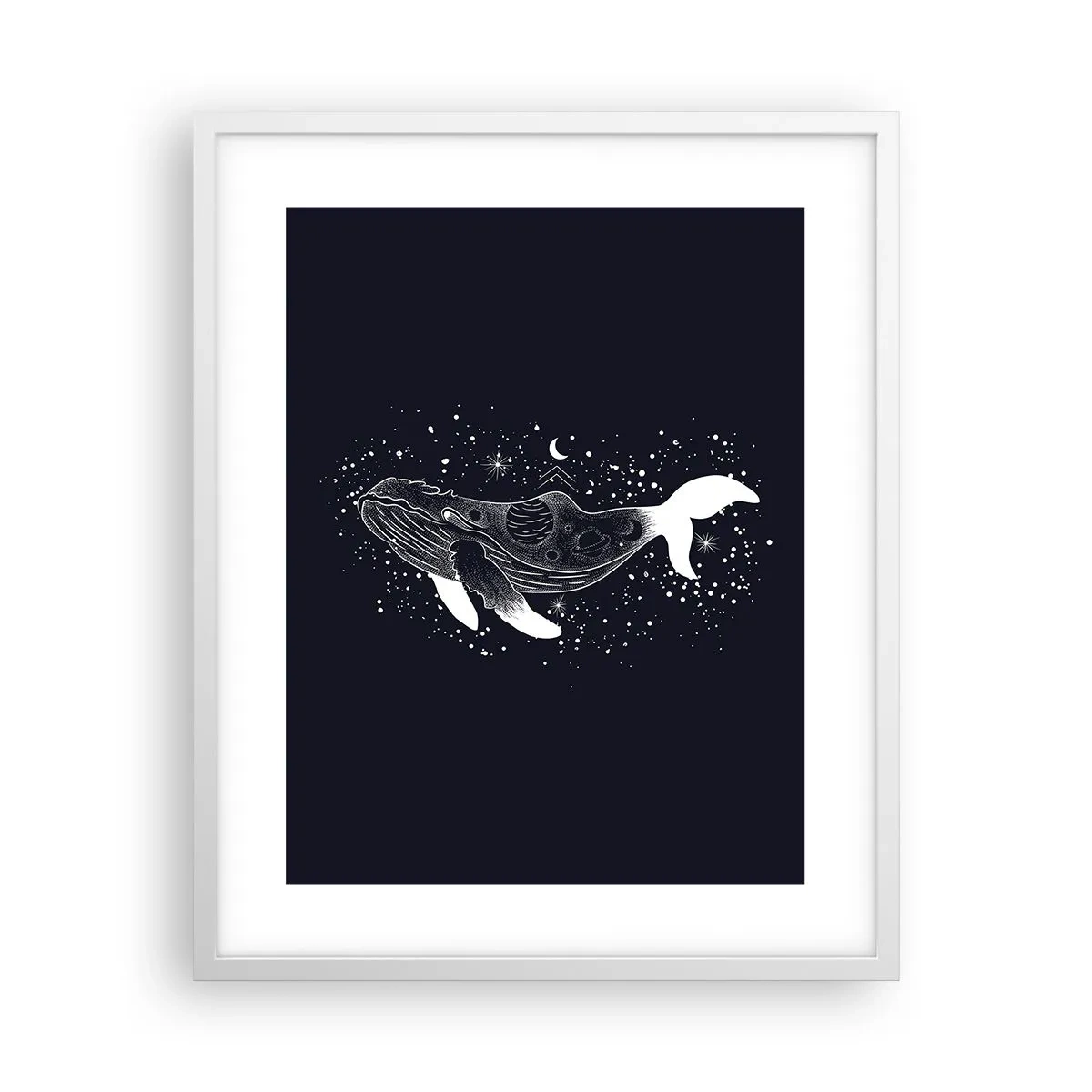 Poster in white frmae - In the Ocean of Universe - 40x50 cm