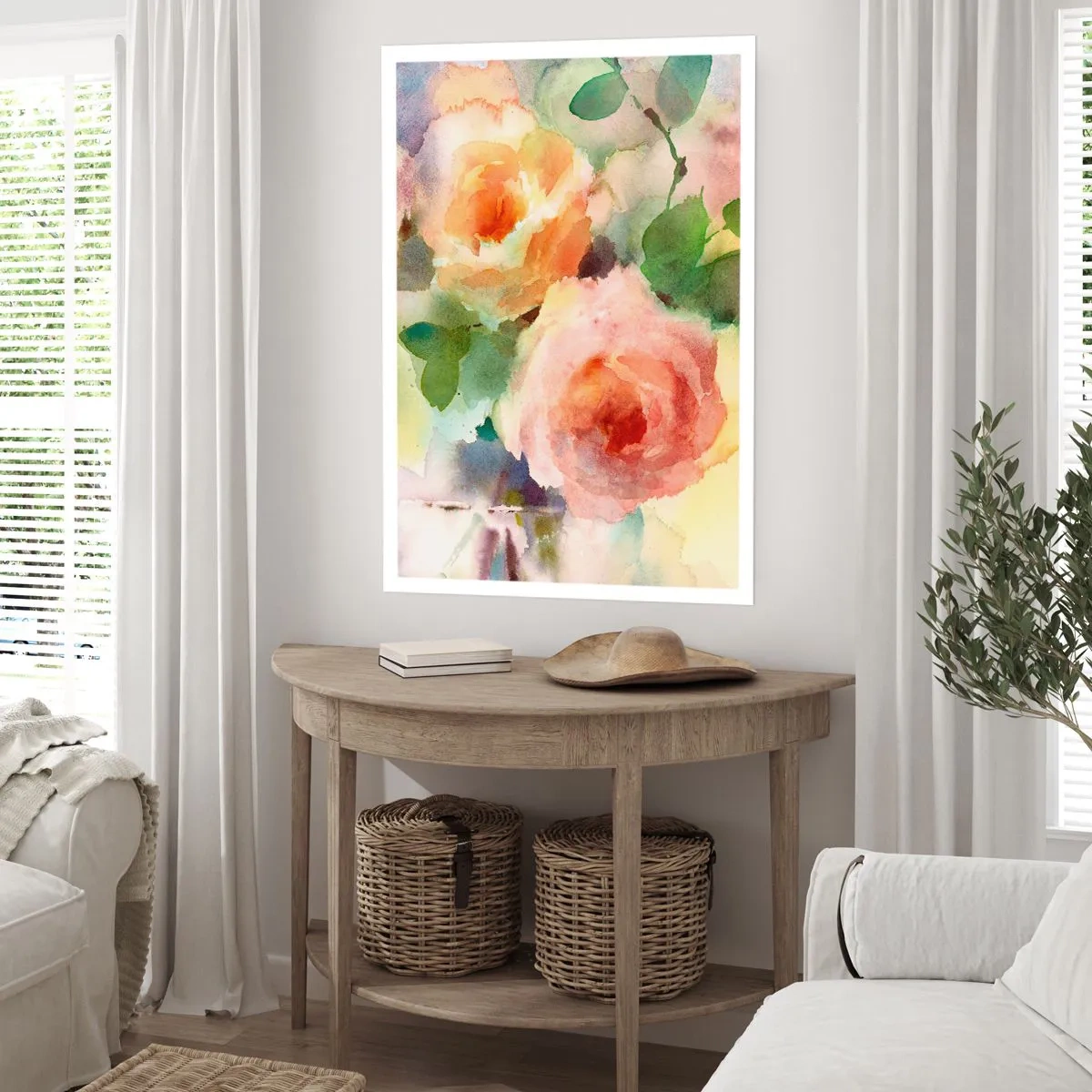 Poster - Delicate Like Watercolour - 50x70 cm