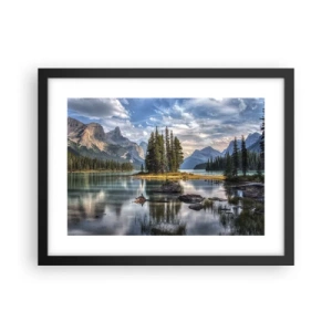 Poster in black frame - By Big and Clear Waters - 40x30 cm