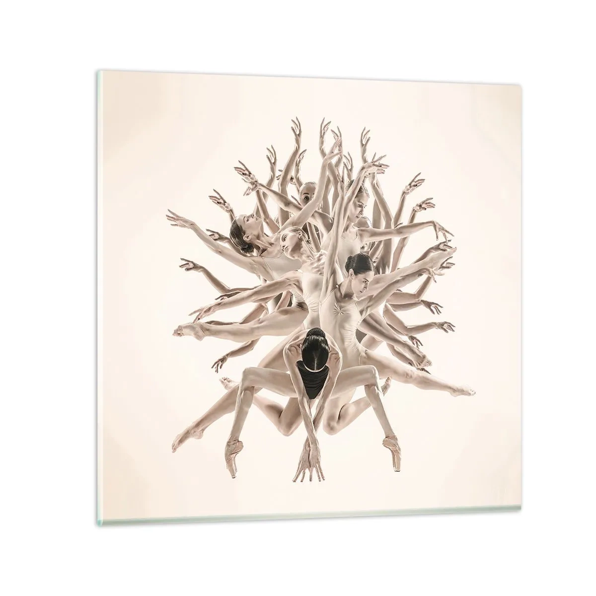 Glass picture - Dance in Bloom - 60x60 cm