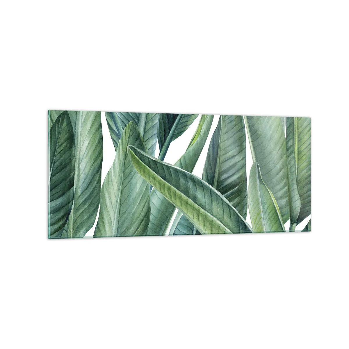 Glass picture - Only Green Itself - 120x50 cm