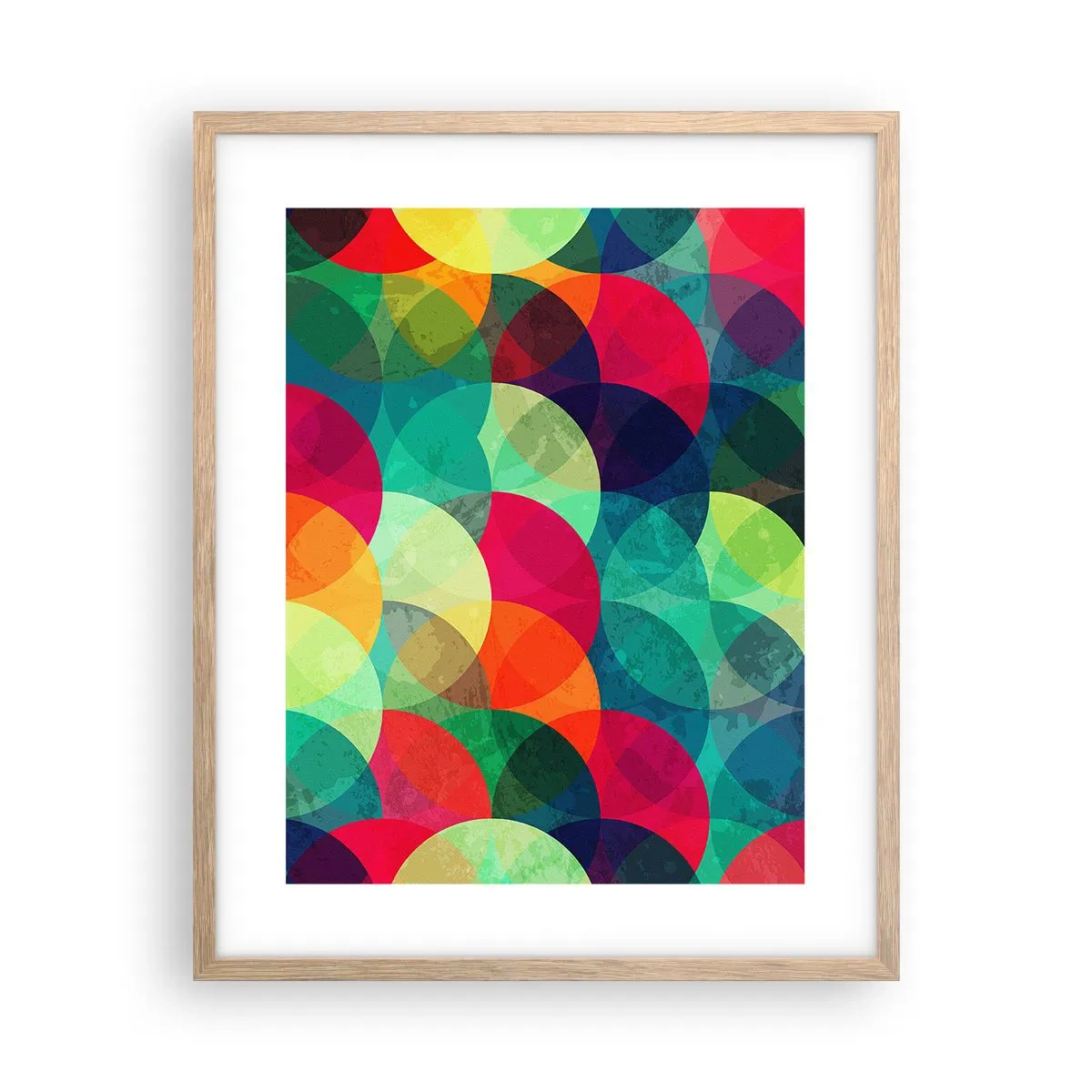 Poster in light oak frame - Into the Rainbow - 40x50 cm