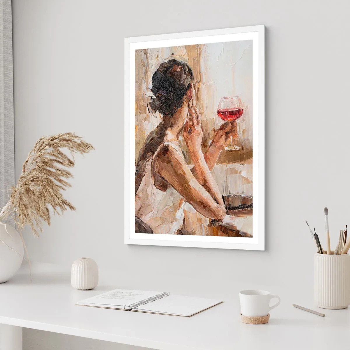 Poster in white frmae - Taste of a Good Moment - 40x50 cm