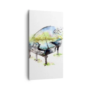 Canvas picture - Enchanted in Music - 55x100 cm