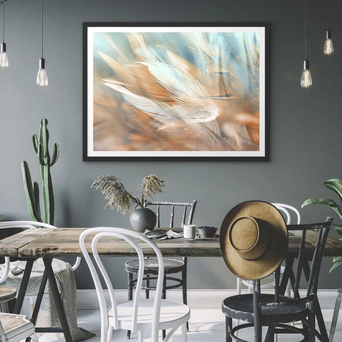 Poster in black frame - In the Land of Gentleness - 40x30 cm