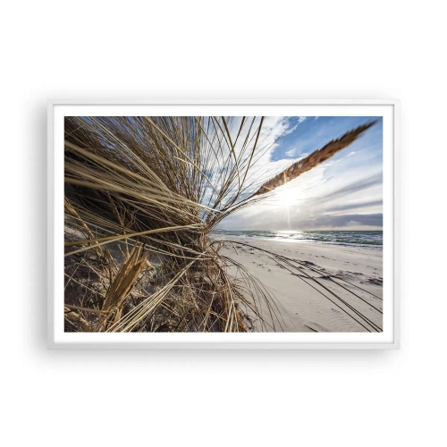 Poster in white frmae - Enounter of the Elements - 100x70 cm