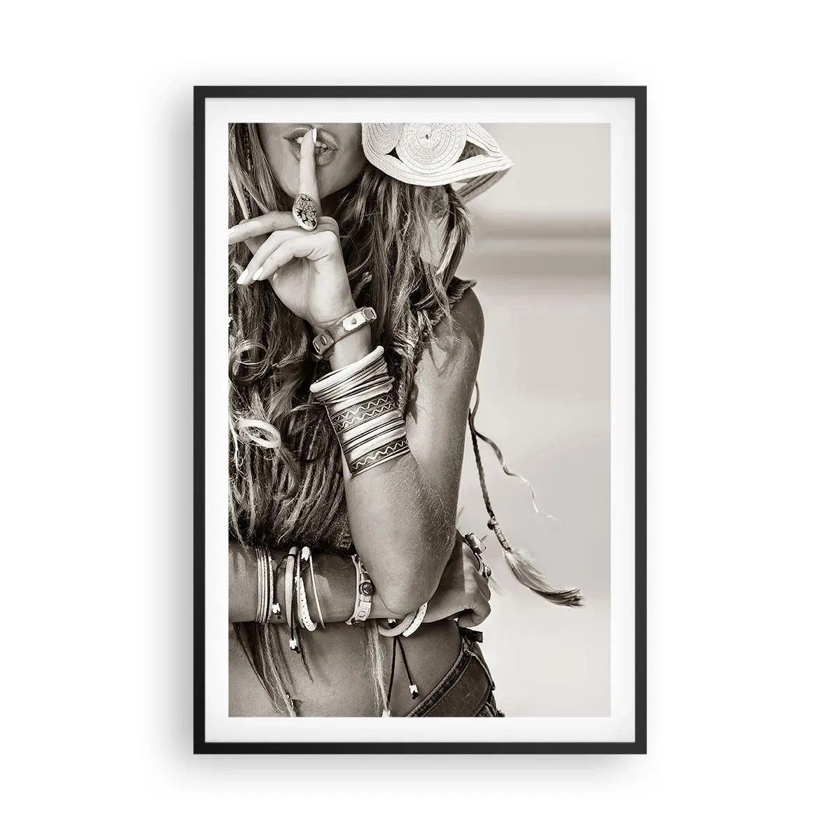 Poster in black frame - Like a Girl - 61x91 cm
