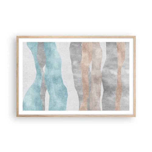 Poster in light oak frame - Study of Continuity - 91x61 cm