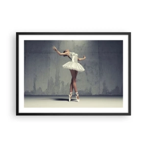 Poster in black frame - Light like a Bird - 70x50 cm
