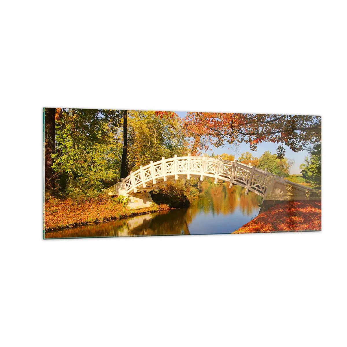 Glass picture - On a White Bridge of Sighs - 100x40 cm